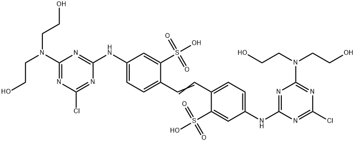 4,4'-Bis[[4-chloro-6-[bis(2-hydroxyethyl)amino]-s-triazin-2-yl]amino]-2,2'-stilbenedisulfonic acid