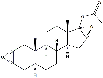 2a,3a,16a,17a-双环氧雄甾-17b-羟基 5a-醋酸酯