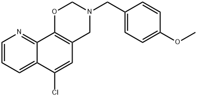 6-Chloro-3-(4-methoxybenzyl)-3,4-dihydro-2H-[1,3]oxazino[5,6-h]quinoli ne