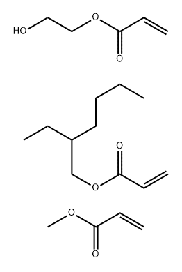 2-Ethylhexyl 2-propenoate polymer with 2-hydroxyethyl 2-propenoate and methyl 2-propenoate
