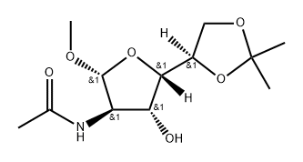 .beta.-D-Glucofuranoside, methyl 2-(acetylamino)-2-deoxy-5,6-O-(1-methylethylidene)-