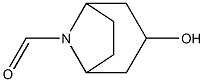 8-Azabicyclo[3.2.1]octane-8-carboxaldehyde, 3-hydroxy-, exo- (9CI)