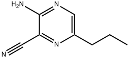 Pyrazinecarbonitrile,  3-amino-6-propyl-  (9CI)