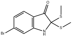 6-Bromo-1,2-dihydro-2,2-bis(methylthio)-3H-indol-3-one