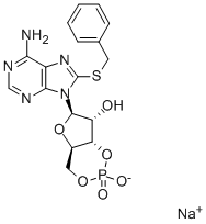 8-BENZYLTHIOADENOSINE-3',5'-CYCLIC MONOPHOSPHATE SODIUM SALT