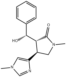 (3R,4S)-3-[(S)-hydroxy-phenyl-methyl]-1-methyl-4-(1-methylimidazol-4-y l)pyrrolidin-2-one