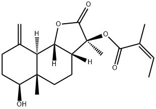 (Z)-2-Methyl-2-butenoic acid (3S,3aβ,5aβ,9aα,9bβ)-dodecahydro-6β-hydroxy-3,5a-dimethyl-9-methylene-2-oxonaphtho[1,2-b]furan-3-yl ester