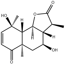 3aβ,5,5a,9,9aβ,9bα-Hexahydro-4β,9β-dihydroxy-3β,5aα,9α-trimethylnaphtho[1,2-b]furan-2,6(3H,4H)-dione