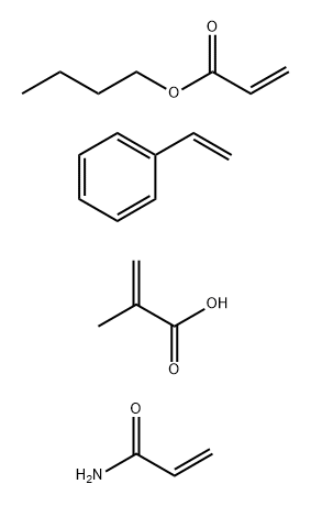 2-Propenoic acid, 2-methyl-, polymer with butyl 2-propenoate, ethenylbenzene and 2-propenamide