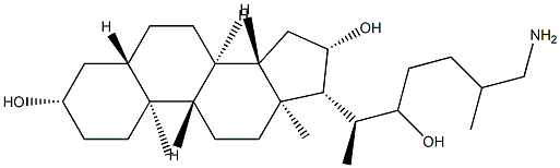 26-Amino-5α-cholestane-3β,16β,22-triol