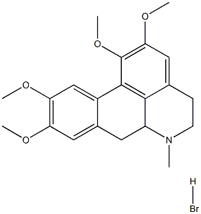 (±)-5,6,6a,7-tetrahydro-1,2,9,10-tetramethoxy-6-methyl-4H-dibenzo[de,g]quinolinium bromide