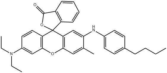 6'-Diethylamino-3'-methyl-2'-(4-butylphenylamino)spiro[isobenzofuran-1(3H),9'-[9H]xanthen]-3-one