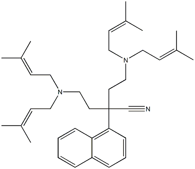 α,α-Bis[2-[bis(3-methyl-2-butenyl)amino]ethyl]-1-naphthaleneacetonitrile