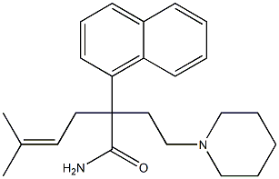 α-(3-Methyl-2-butenyl)-α-(1-naphtyl)-1-piperidinebutyramide