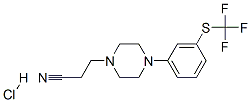 4-[3-[(trifluoromethyl)thio]phenyl]piperazine-1-propiononitrile monohydrochloride