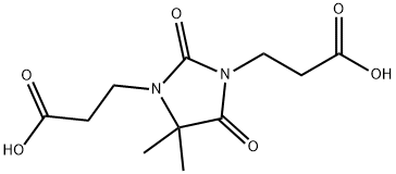 4,4-dimethyl-2,5-dioxoimidazolidine-1,3-dipropionic acid