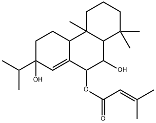 3-Methyl-2-butenoic acid 1,2,3,4,4a,4b,5,6,7,9,10,10a-dodecahydro-7,10-dihydroxy-1,1,4a-trimethyl-7-isopropylphenanthren-9-yl ester