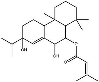 3-Methyl-2-butenoic acid 2,3,4,4a,4b,5,6,7,8,8a,9,10-dodecahydro-2,10-dihydroxy-4b,8,8-trimethyl-2-isopropylphenanthren-9-yl ester