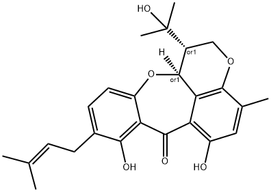 1,12a-Dihydro-6,8-dihydroxy-1-(1-hydroxy-1-methylethyl)-4-methyl-9-(3-methyl-2-butenyl)-[1]benzopyrano[4,5-bc][1]benzoxepin-7(2H)-one