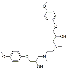 N,N'-Bis[3-(p-methoxyphenoxy)-2-hydroxypropyl]-N,N'-dimethylethylenediamine