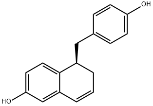 (R)-5,6-Dihydro-5-[(4-hydroxyphenyl)methyl]-2-naphthol