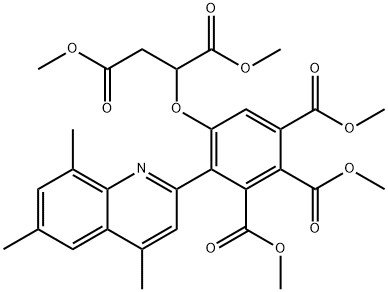 5-[3-Methoxy-1-(methoxycarbonyl)-3-oxopropoxy]-4-(4,6,8-trimethyl-2-quinolyl)-1,2,3-benzenetricarboxylic acid trimethyl ester