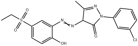 2-(3-chlorophenyl)-4-[[5-(ethylsulphonyl)-2-hydroxyphenyl]azo]-2,4-dihydro-5-methyl-3H-pyrazol-3-one