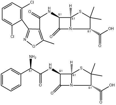 ampicillin-dicloxacillin mixture