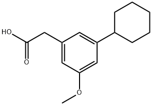 3-Cyclohexyl-5-methoxyphenylacetic acid