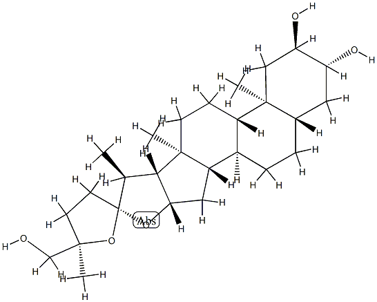 [25R,(-)]-22α,25-Epoxy-5α-furostane-2α,3β,26-triol
