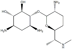 4-O-[2-Amino-6-(methylamino)-2,3,4,6,7-pentadeoxy-α-D-ribo-heptopyranosyl]-2-deoxy-D-streptamine