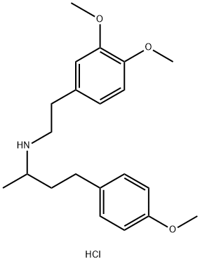 3,4-二甲氧基-N-(3-(4-甲氧基苯基)-1-甲基丙基)苯乙胺盐酸盐