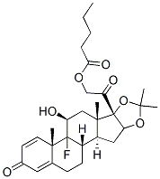9-fluoro-11beta,21-dihydroxy-16alpha,17-(isopropylidenedioxy)pregna-1,4-diene-3,20-dione 21-valerate