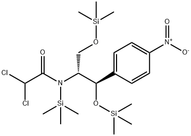 Acetamide, 2,2-dichloro-N-[2-(4-nitrophenyl)-2-[(trimethylsilyl)oxy]-1 -[[(trimethylsilyl)oxy]methyl]ethyl]-N-(trimethylsilyl)-, [R-(R*,R*)]-