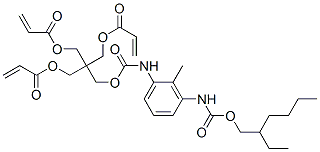 2-[[[[[3-[[[(2-ethylhexyl)oxy]carbonyl]amino]methylphenyl]amino]carbonyl]oxy]methyl]-2-[[(1-oxoallyl)oxy]methyl]-1,3-propanediyl diacrylate