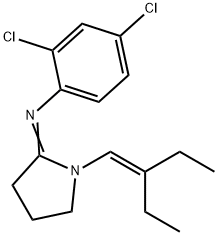 N-(2,4-dichlorophenyl)-1-(2-ethylbut-1-enyl)pyrrolidin-2-imine