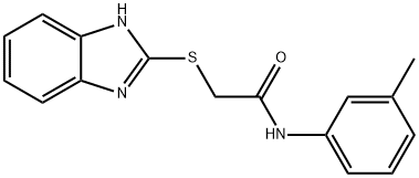 2-(1H-benzimidazol-2-ylsulfanyl)-N-(3-methylphenyl)acetamide