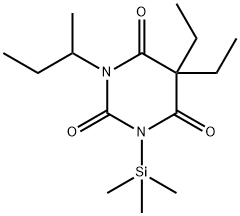 5,5-Diethyl-1-(1-methylpropyl)-3-(trimethylsilyl)-2,4,6(1H,3H,5H)-pyrimidinetrione
