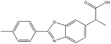 α-Methyl-2-(4-methylphenyl)-6-benzoxazoleacetic acid