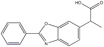 α-Methyl-2-phenyl-6-benzoxazoleacetic acid