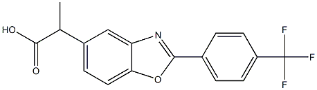 α-Methyl-2-[4-(trifluoromethyl)phenyl]-5-benzoxazoleacetic acid