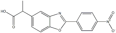 α-Methyl-2-(4-nitrophenyl)-5-benzoxazoleacetic acid