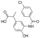 2-[3-[(4-chlorobenzoyl)amino]-4-hydroxyphenyl]propionic acid