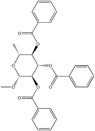 Methyl 2-O,3-O,4-O-tribenzoyl-6-deoxy-β-D-glucopyranoside