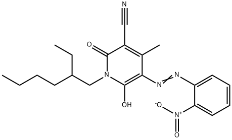 1-(2-乙基己基)-1,2-二氢-6-羟基-4-甲基-5-[(2-硝基苯基)偶氮]-2-氧代-3-吡啶腈