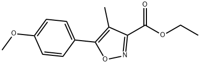 3-Isoxazolecarboxylicacid,5-(4-methoxyphenyl)-4-methyl-,ethylester(9CI)