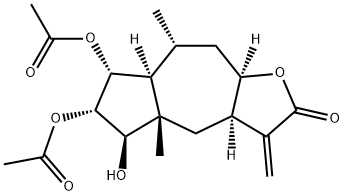 (3aR,3aα,7aα,9aα)-6α,7α-Bis(acetyloxy)-3a,4,4a,5,6,7,7a,8,9,9a-decahydro-5β-hydroxy-4aβ,8α-dimethyl-3-methyleneazuleno[6,5-b]furan-2(3H)-one