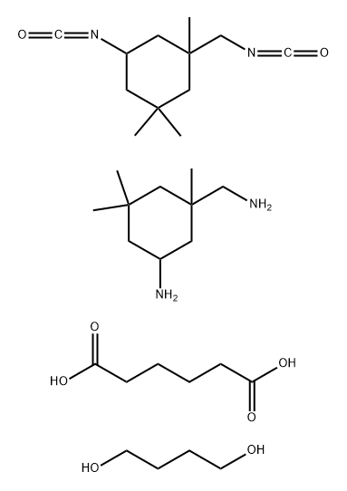Hexanedioic acid, polymer with 5-amino-1,3,3-trimethylcyclohexanemethanamine, 1,4-butanediol and 5-isocyanato-1-(isocyanatomethyl)-1,3,3-trimethylcyclohexane