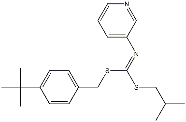 (4-(1,1-Dimethylethyl)phenyl)methyl2-methylpropyl-3-pyridinylcarbonimidodithioate