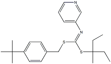 (4-(1,1-Dimethylethyl)phenyl)methyl 1-ethyl-1-methylpropyl-3-pyridinylcarbonimidodithioate